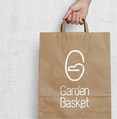 Garden Basket logo on bag