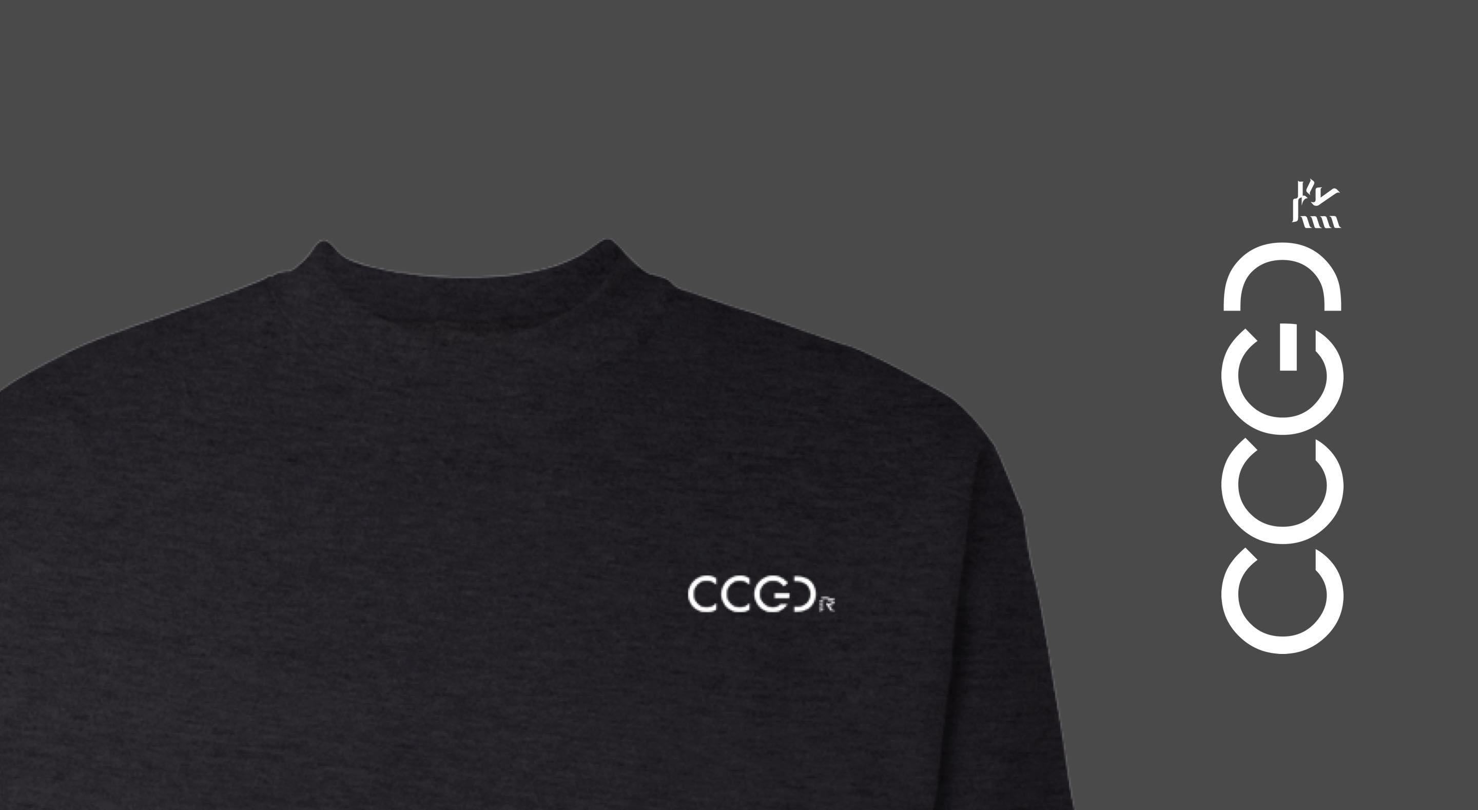 CCGD sweater on black for Cambrian College Graphic Design program.