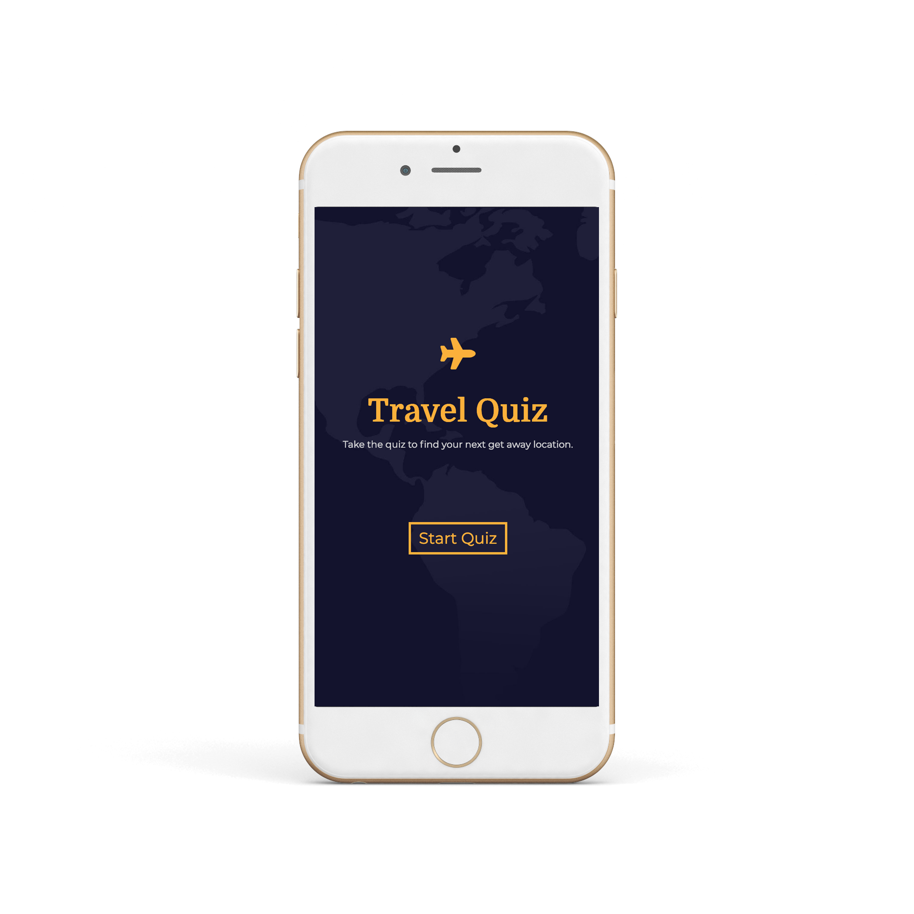 Travel app displaed on mobile phone