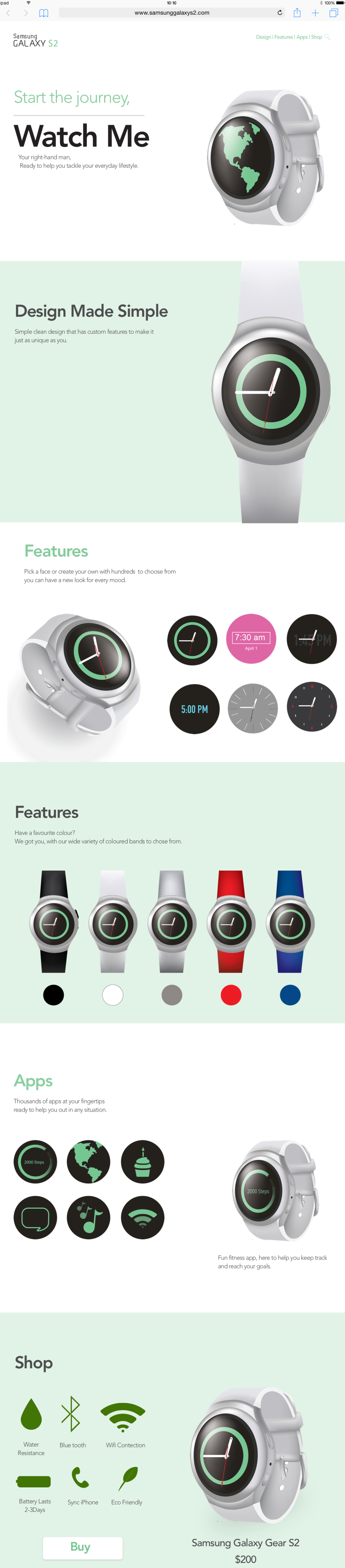 product site design